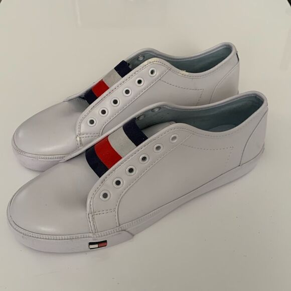 Tommy Hilfiger Flag Laceless Sneakers Size 8 - Picture 1 of 7